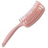 Hair Brush Dry Wet Hair Brush Detangling for Fine, Thick, Curly Hair - Curved and Vented Hair Brush for Women, Men or Kids Faster Blow Drying Styling Professional Paddle Vent detangler (Rose gold)
