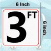 Swimming No Diving Shallow Water Pool Warning Stickers Pools Safety Marker 6 Pieces No Diving Safety Stickers 6 In with Vinyl Depth Markers Pool Warning Sticker