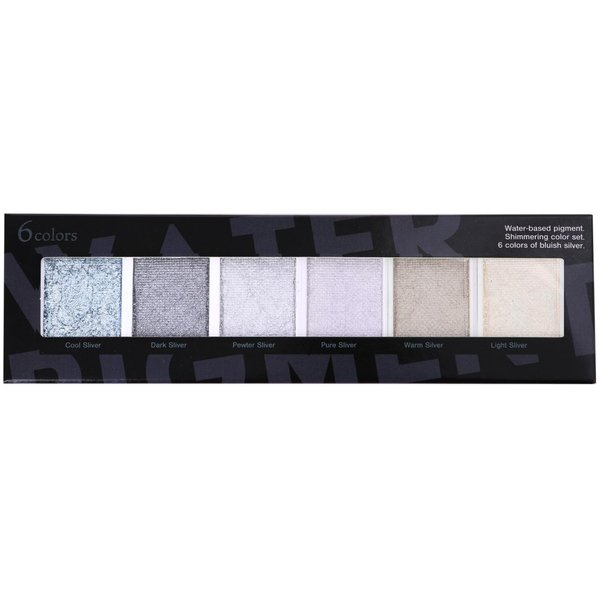 Silver Splendor Metallic Watercolor Paints, 6 Color Set with Lustrous Silver for Artists