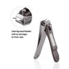 ILLILOTS Nail Clippers Set with Build-in Nail File, Durable Sharp Zinc Alloy Fingernail Clipper and Toenail Clipper with Tin Case, Matte Gray