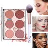12-Color Pro Makeup Kit for Women - Eyeshadow, Foundation, Lipstick, Blush, Brushes, Eyeliner Stamp