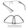 EYECEDAR 5-Pack Reading Glasses for Men and Women Metal Half Frame Eyeglasses Readers 2.50