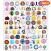 100 PCS Yoga Day Temporary Tattoos Themed Birthday Party Decorations Favors Supplies Decor Aesthetic Art Mandala Flowers Fitness Tattoo Stickers Gifts For Game Boys Girls Class School Prizes Carnival