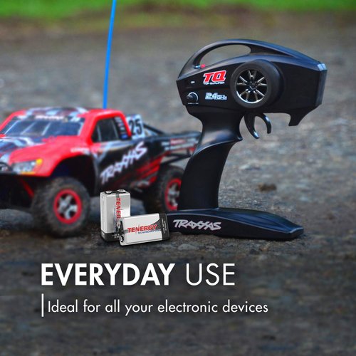 Tenergy 9V 600mAh Li-ion Rechargeable Batteries, 10 Pack