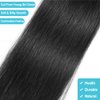 ALLRUN Straight Bundles Human Hair 14 16 18Inch 10A 100% Unprocessed Brazilian Virgin Raw Hair 3 Bundles Straight Human Hair Bundles Human Hair Extensions Remy Hair Double Weft