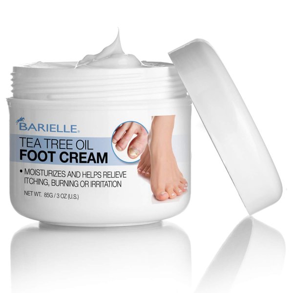 BARIELLE Tea Tree Foot Cream 3 oz. - Dry Cracked Heels Repair, Moisture Foot Cream