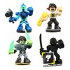 Akedo Ultimate Arcade Warriors - Warrior Collector 4 Pack - 3 Mini Battling Action Figures: Glitchblade, Chux Lee & Hyperlock and one Hidden