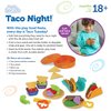 Learning Resources New Sprouts Taco Night! 28 Pieces - Play Food for Kids Ages 18+ Months, Grocery Store Pretend Play Toys, Play Kitchen Accessories,Kids