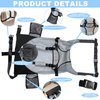 Baby Airplane Bed, Baby Travel Essentials for Flying, Toddler Airplane Seat Extender Must Haves, Plane Portable High Chair Harness Seat for Infant (Gray)