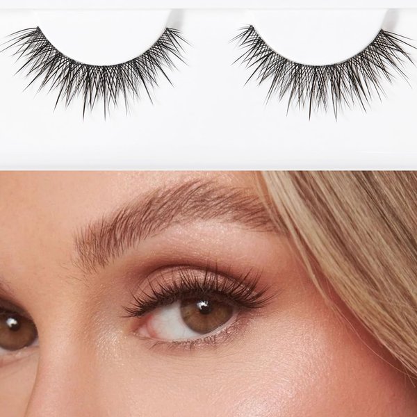 AIRE STUDIO Promoted False Eyelashes Natural Look - Natural False Lashes - Soft Thin Clear Band - Natural Lashes - Manga Lashes