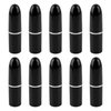 AUEAR, Empty Lip Balm Lipstick Tubes Container Bullet Shape for Lipstick Lip Balm DIY (Black, 10 Pack)
