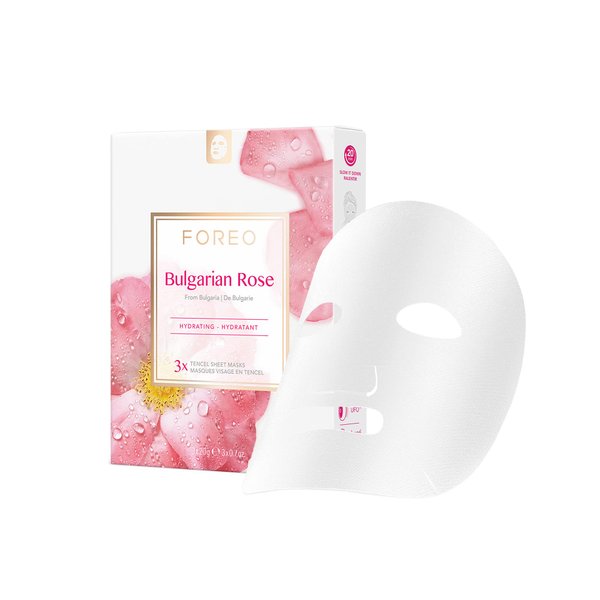 FOREO Facial Sheet Mask Moisture-Boosting for Dehydrated, Lifeless Skin, 3 pack, Nourishing, Soothing Clean Formula, Cruelty-free, Compatible with UFO devices
