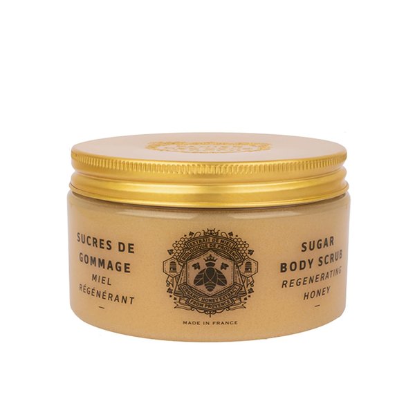 Panier des Sens Honey Sugar Body Scrub with Shea Butter - Exfoliating Body scrub for Men & Women - Made in France & 99% natural - 300g