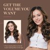 GOO GOO Clip in Hair Extensions Real Human Hair, 12inch 85g 7Pcs, 1B/6/1B Balayage Natural Black to Chestnut Brown, Remy Human Hair Extensions Clip ins for Women, Natural Human Hair