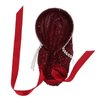 Zerodis Hijab for Women, Elegant Elastic Flexible Scarf Soft Silky Hot Rhinestones Bow Muslim Headband for Muslim Women(Red wine)