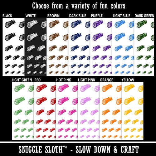 Cannoli Italian Dessert Temporary Tattoo Water Resistant Fake Body Art Set Collection - Brown (One Sheet)