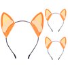SMAODSGN 3 Pieces Dog Ear Headband Blue Ear Dog Themed Party Favors Cartoon Theme Blue Dog Decorations for Birthday Hair Accessories Halloween Party Favors (Orange)