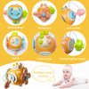 Elfew Baby Toys 6 to 12 Month, 4 in 1 Montessori Toys Set, Sensory Toys for Babies, Infant Toys Include Busy Cube, Silicone Pull String, Stacking Cups and More, Gift for 1 Year Old Boy and Girl