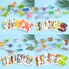 CCINEE 100 Pcs Educational 3D Cartoon Puzzle Toys for Kids,3D Animal Dinosaur Airplane Insect Learning Educational Montessori Toys Paper Puzzle Game for DIY Crafts Birthday Gifts
