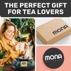 Mona Magnetic Tea Bag Organizer - Set of 6 Individual Tea Bag Holders for The Refrigerator, Counter or Kitchen Shelf. Stylish & Practical Space Saving Tea Organizer for Tea Display (Sage)