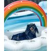 Vickea Inflatable Rainbow Cloud Drink Holder, Pool Float Party Accessories for Water Fun