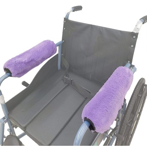 easy-you Soft Armrest Cushion Pad Wheelchair Armrest Covers 2PCS (Purple) Durable Wheelchair Accessories, 100 Count