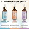 Anti-Aging Facial Serum Set. Vitamin C Serum, Retinol Serum & Hyaluronic Acid Serum for Brightening, Firming & Hydrating for Face. Anti-Wrinkle and Dark Circle Remover. 3x1 Fl Oz