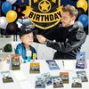 Obussgar Police Party Favour Supplies including Police Gift Bags, Stickers, Badges, Wristbands for Police Theme Birthday Party