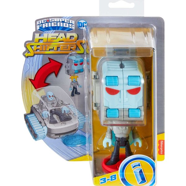 Fisher-Price Imaginext DC Super Friends Preschool Toy Head Shifters Mr. Freeze & Snow Tank Figure Set for Pretend Play Kids Ages 3+ Years