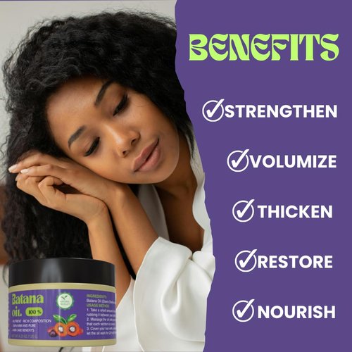 gogodify - 100% Pure Raw Batana Oil for Hair Growth 4.2oz - Organic - Frizz-Free Shine & Scalp Treatment - Sourced From Honduras