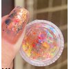 Nail Glitter for Nail Art Chameleon Flakes Nail Foil Holographic Nail Powder Body Glitter Opal Iridescent Nail Polish Acrylic Powder Set 6 Boxes Nail Art Design Kit for DIY Women Girls Ultra Thin