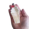 Ice Cream Claw Clip,Acetate Hair Clips,Big Hair Clips for Women,White