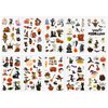 10 Sheets Halloween Temporary Stickers, Various Patterns Halloween Tattoos Waterproof Halloween Tattoo Stickers for Kids Adults Halloween Decorations (Style 1)