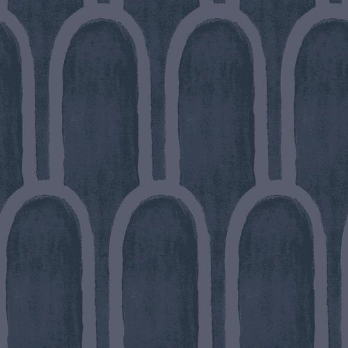 Tempaper x She She Queen Emma Blue Removable Peel and Stick Wallpaper, 20.5 in X 16.5 ft, Made in The USA, Bogen