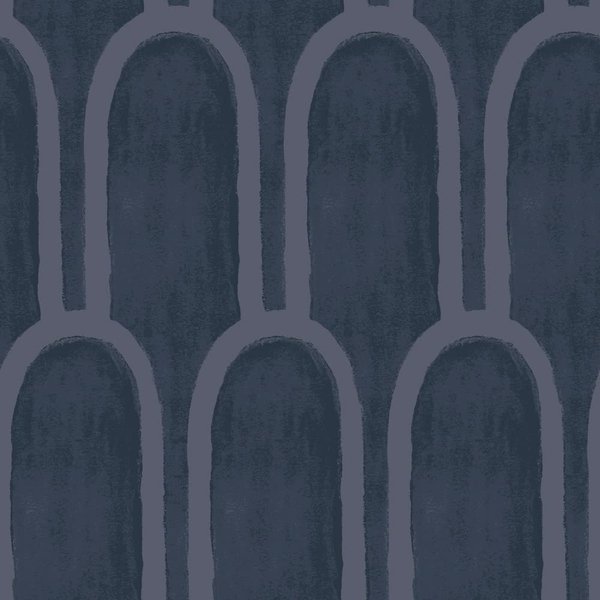 Tempaper x She She Queen Emma Blue Removable Peel and Stick Wallpaper, 20.5 in X 16.5 ft, Made in The USA, Bogen