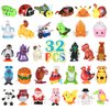 CIUGEO 32 PCS Assorted Wind-up Toys for Kids, Bulk Windup Animals Walking Jumping Swimming Flipping Clockwork Toys for Kids Easter Party Favors, Easter Basket Stuffers