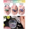 TOROKOM Monomer Dish with Lid Dappen Dish Nail Cup Small Glass Nail Dish for Liquid Powder Monomer Holder Colorful Damping Dapping Dish for Acrylic Nails