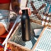 LARQ Bottle Twist Top 17 oz - Insulated Stainless Steel Water Bottle | Thermos, BPA Free | Reusable Water Bottle for Camping, Office, and Travel | Keep Drinks Cold and Hot, Obsidian Black