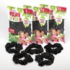 Bye Bye Mosquito Lice Hair Tie Scrunchie 10 pack, Adults & Kids - Unisex | Black