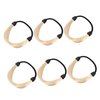 PLAFOPE Wig Elastic Hair Ties 6pcs Wig Elastic Hair Band Miss Mini Cable Tie Plastic Hair Ropes