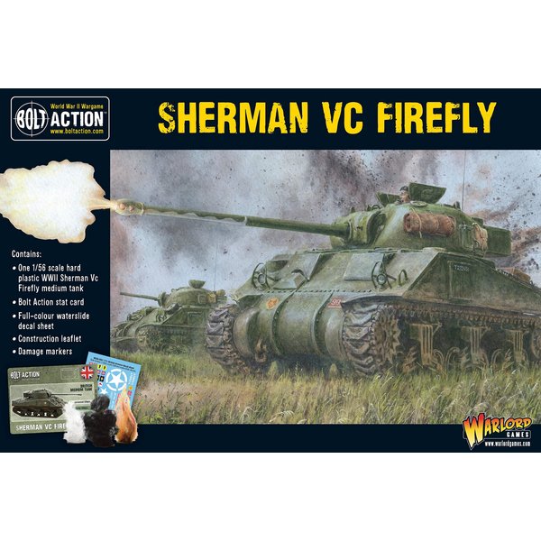 Bolt Action Sherman Firefly Vc 1:56 WWII Military Wargaming Plastic Model Kit