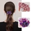 4 PCS Rose Flower Lace Hair Scrunchies Ties Elastics Rubber Bands Hairbands Rubber Bands Hairbands Ponytail Holders Floral Headbands Stretchy Elastic Hair Band Scrunchy Ponytail Holder Hair Accessorie
