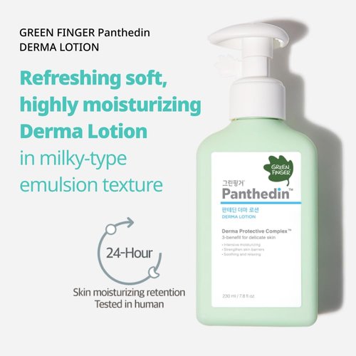 GREEN FINGER Panthedin Face Moisturizer 7.8 Fl Oz, Hyaluronic acid Ceramide Vitamin Squalane Face Body Lotion, Skin Barrier Repair Moisturizing Lotion for Sensitive Itch Skin, Korean Skincare