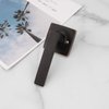 GOBEKOR 1 Pack Oil Rubbed Bronze Lever Door Handles Square Dummy Levers Closet Door Handles for Pantry Interior Non-Turning Door Lever