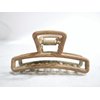 Generic Faux bamboo wood medium/small metal slim hair claw clip for fine hair