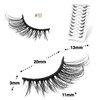 CB Value Pack 20 Pairs/ 2 Trays 3D Fluffy Half Lash Strip, 3/4 Length Cat-Eye False Eyelashes, Black Band Natural Look Wispy Soft Strip Lashes, Multiple Styles, 33 x 2 Trays