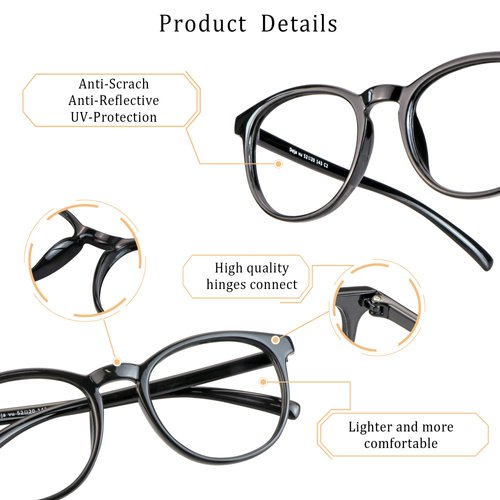 LifeArt Bifocal Reading Glasses, Transition Photochromic Dark Grey Sunglasses, Oval Frame, Computer Reading Glasses, Anti Glare (Black, 0.00/+1.75 Magnification)