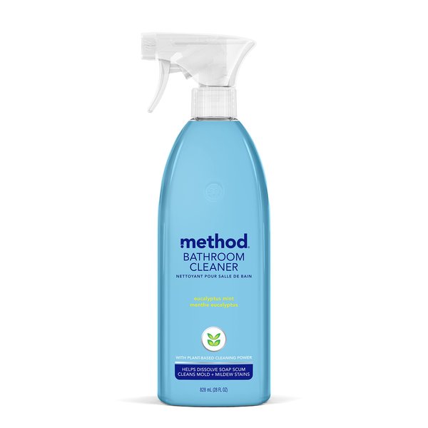 Method 817939000083 Natural Tub Plus Tile Bathroom Cleaner-Eucalyptus Mint-28 fl oz, 28