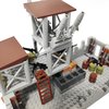 HiBattery Military Base Building Brick Set for Army Minifigure War Accessories, Defence Base Guard Tower Guns-Weapons-Building-Block Toy for Kids 8 10 12 14 Years