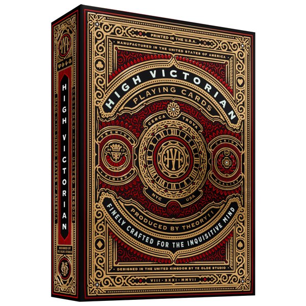 Victorian High Red Playing Cards